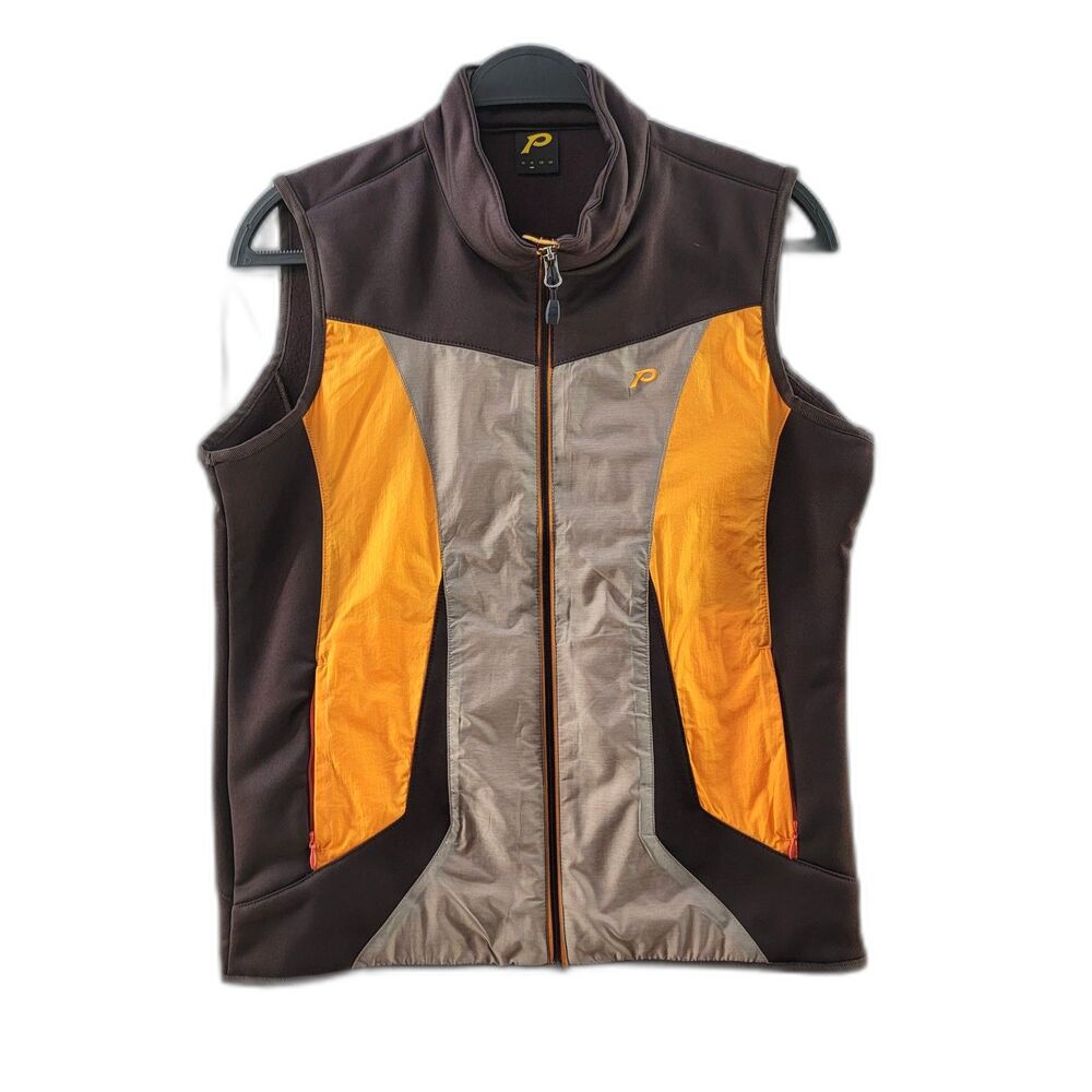 P Multi-color Vest Warmer Turtle Mock Neck Sleeveless Men's Size M